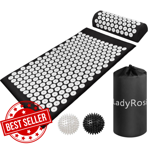 Upgrade Lotus Acupressure Massage Mat for Pain Stress Soreness Relief