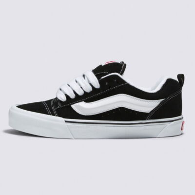 Vans Knu Skool Skate Shoes Sneakers VN0009QC6BT Black True White