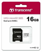 Transcend 16GB Micro SD SDHC Memory Card + Adapter for LG V7 L9 G3 V40
