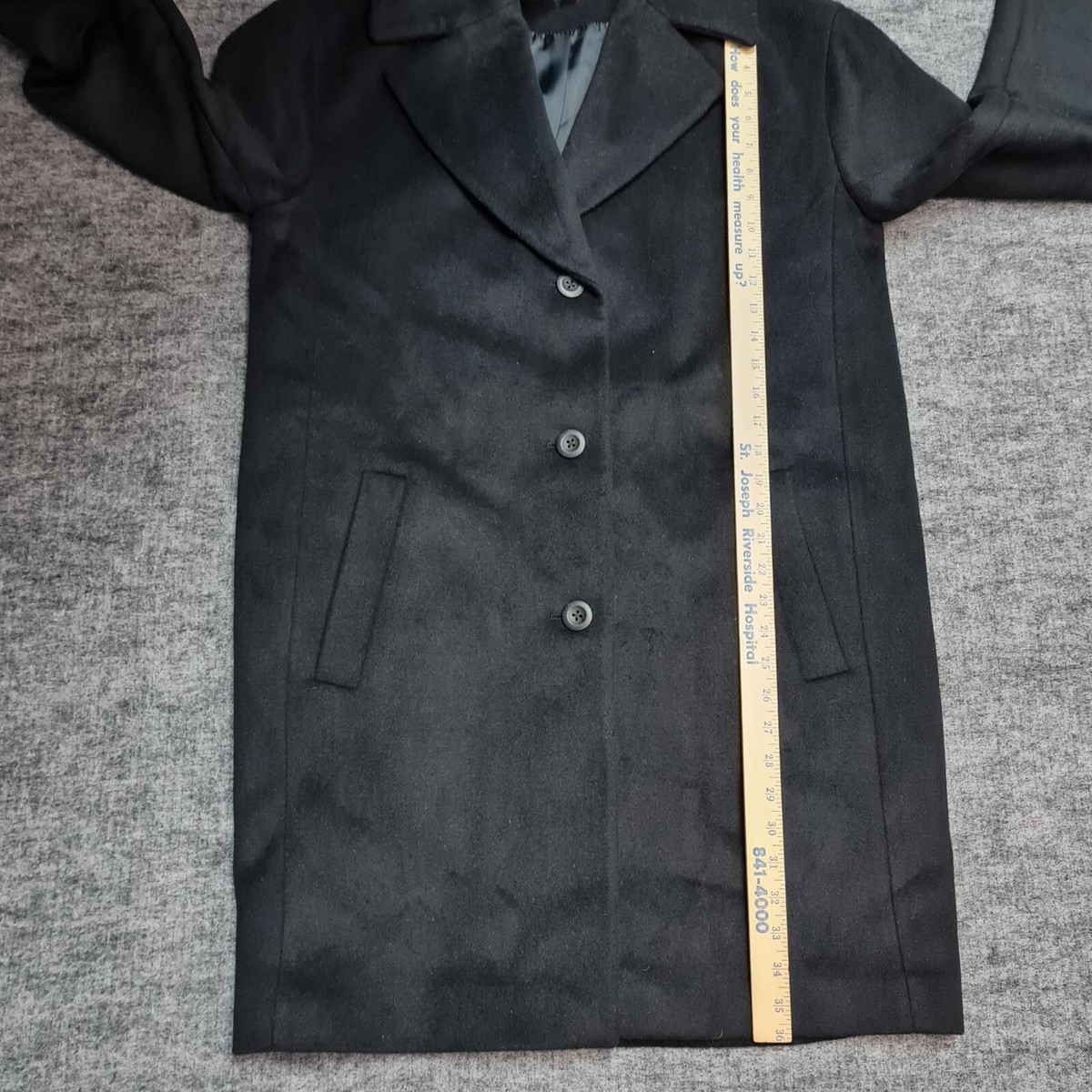 Gap Oversized Wool-Blend Cocoon Coat Women's Sz S Tall Black