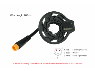Right External Speed Sensor Electric Bicycle Pedal 12 Cycle E-bike
