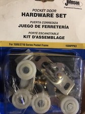 Pocket Door Hardware Set,No 1500PPK3,  L E Johnson