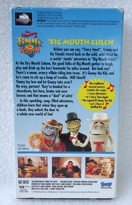 The Adventures of Timmy the Tooth Big Mouth Gulch (VHS, 1996