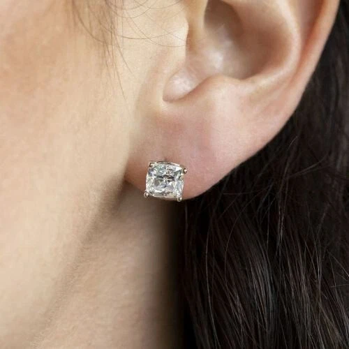 Cushion cut earrings sale