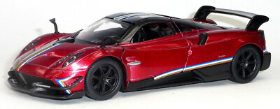Pagani Huayra BC Supersportwagen Sammlermodell 12,7 cm dunkelrot Dekor KINSMART