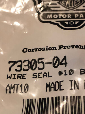 とに NOS OEM Genuine Harley Davidson Motorcycle Blue Wire Seal P/N