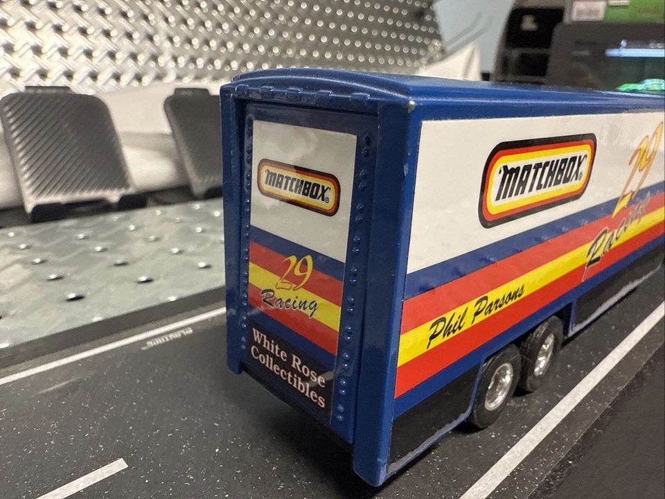 Matchbox Superstar Transporters White Rose 1993 coleccionables Phil Parsons 1/64 Foto 3 de 4