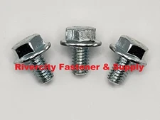 (25) M6-1.0x10 / M6x10 Metric Hex Flange Bolts Grade 10.9 M6x1.0x10 Screws 