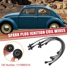 5 Pcs Spark Plug Wire Ignition Coil Cable No.111998031A for VW Beetle Karmann