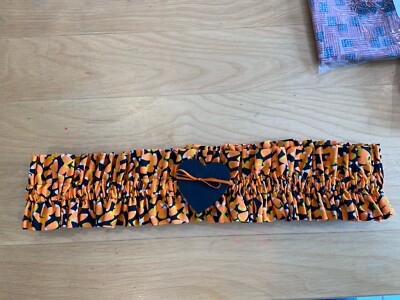 LONGABERGER Large Garter  HALLOWEEN Candy Corn w/Black Wood Heart 34''