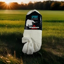 VTG Socks Wigwam NOS 80s 90s Sport Cushee Ankle White 10-12 Acrylic USA