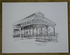 Union Station Shed, Montgomery, AL B&W print 81/2 x 11 By Joseph Stone