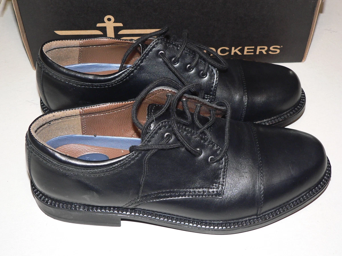 Dockers Gordon 90 2214 Men s Black Leather Cap Toe Oxford Dress Shoes Size 11 W