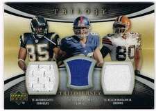 2007 Upper Deck Trilogy Game Used/Worn Jerseys Shockey/ Gates/ Winslow  