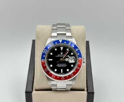 Rolex GMT-Master II 16710 Pepsi Red Blue Bezel 40mm Stainless