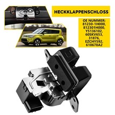 Heckklappenschloss Ausl�ser Heckklappe f�r BMW 1er F20 F21 114d 118i 120d 125i
