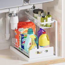 under Sink Organizer and Storage, Slide Out Cabinet Organizer, Pull Out Sink She
