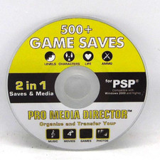 Sony PSP 2 In 1 Pro Media Director 500 Game Saves  Media Playstation Portable