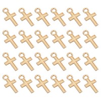 KreuzanhäNger, 200Stk KreuzanhäNger Aus Legierung FüR Basteln Diy, Dunkelgold