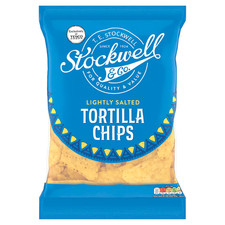 Stockwell & Co. Lightly Salted Tortilla Chips 200g - (Pack of 6)
