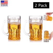 2 Pack 400ml Funny Fake Beer Mug with Handle ...
