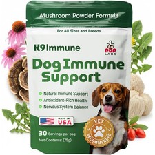 K9 Immune, All-Natural Mushroom Powder for Dogs for Immunity, Digestion, Join...