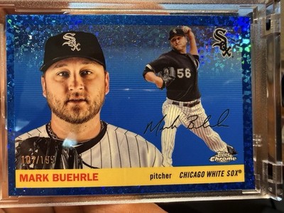 2025 Topps Chrome Platinum Mark Buehrle Blue Mini Diamond Refractor /199 Sox