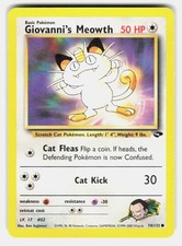 Pokemon TCG Giovanni's Meowth Gym Challenge 74/132 Common HP