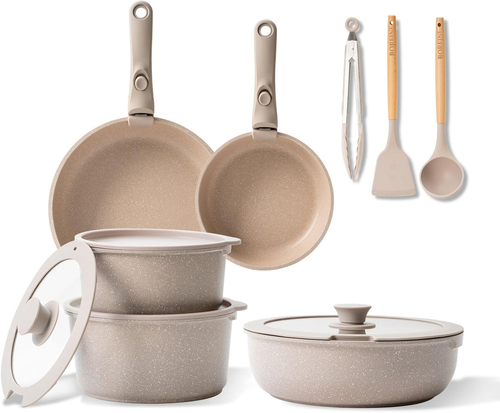 Set Di Pentole 14 Pezzi Per Induzione DIVORY – Con Manico Rimovibile, Rivestimento Antiaderente, Gadget Inclusi - 4