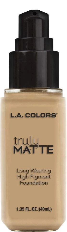 L.A. COLORS Truly Matte Foundation – Full Coverage Long Lasting Liquid Makeup - Image 2 of 4