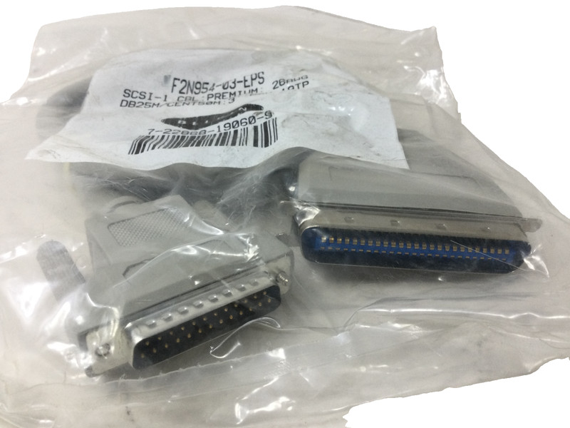 Vintage For Apple F2N954-03-EPS SCSI System Cable 3 Foot DB25M DSH 19TP Belkin