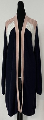 AJC Damen Long Strickjacke Gr.40/42,offen,50%Acryl,50% Cotton,gebr.