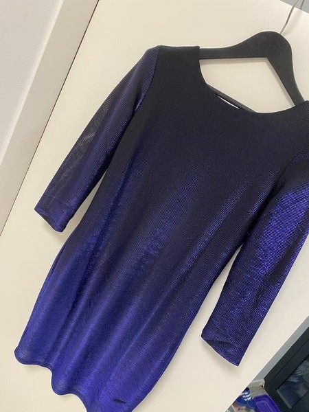 Women Armani Exchange Dress Black Polyester 36