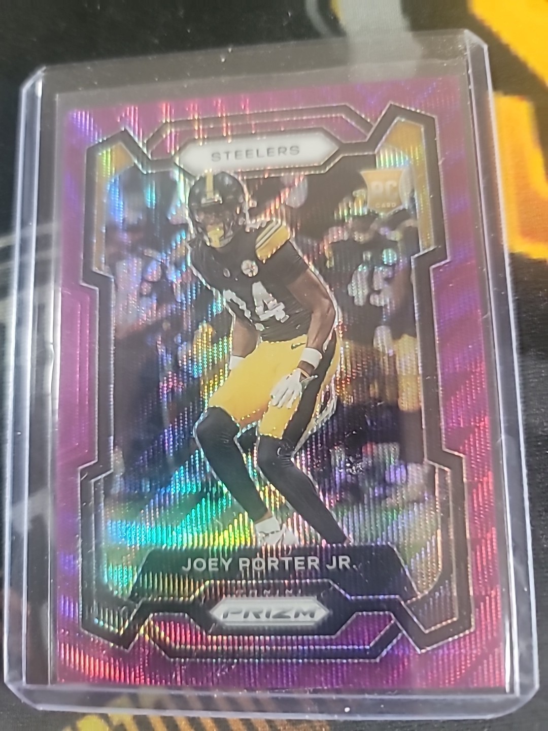 2023 Panini Prizm #386 Joey Porter Jr. Rookie RC Purple Wave Prizm /99 SSP Rare