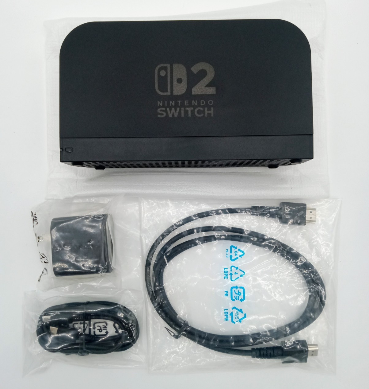 Brand New Official Nintendo Switch 2 Dock Set AC Adapter HDMI Cable Never Used