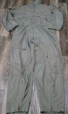 US Military Flight Suit 42 Regular Green CWU 27P Nomex Coveralls Flyers