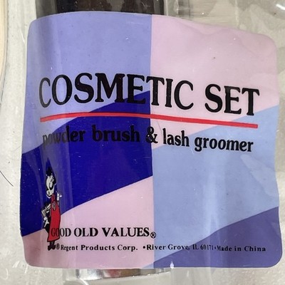 Cosmetic Set Powder Brush and Lash Groomer Style G14432 by Good Old Values