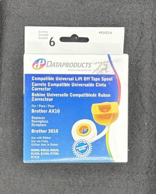 DataProducts R1421-6 Lift Off Correction Tape 6 Pack Brother AX10 3010 Typewrite