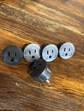 5 PC American To European Plug Adapter Type E F USA To EU Round Pin Schuko Plug