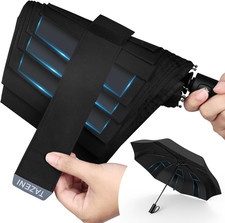 Auto-Tidy Travel Umbrella for Rain Auto Open/Close Compact Small Windproof Umbre