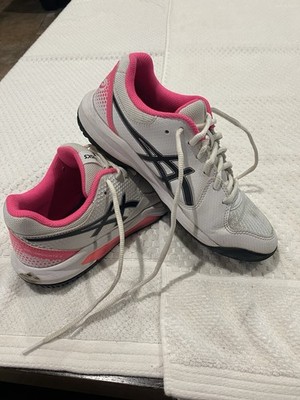 ASICS Women's White Athletic Sneakers W  Pink Lining Size 7 Preowned Excellent