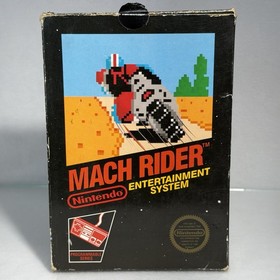 Mach Rider⭐️Gloss Sticker Seal Test Market⭐️Nintendo NES Complete CIB Black Box