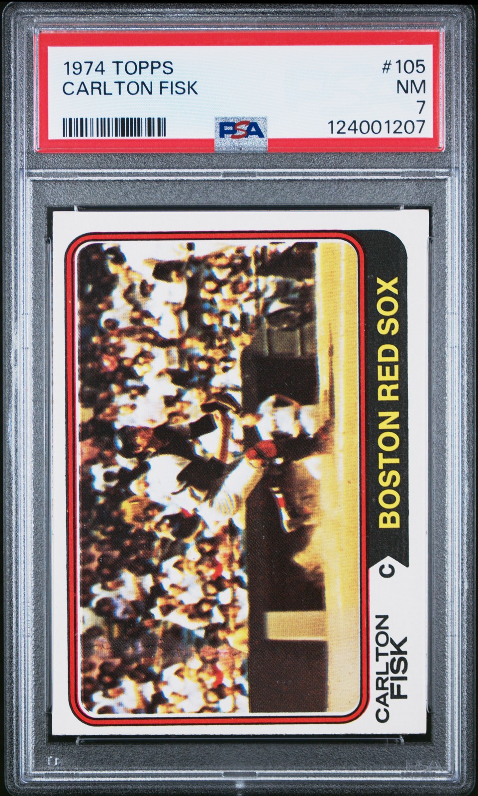 1974 Topps Carlton Fisk #105 PSA 7 NM