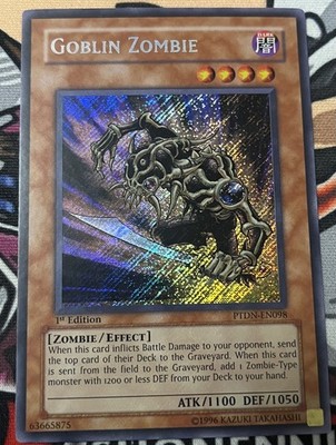 Yugioh! Goblin Zombie PTDN-EN098 Secret Rare 1st Edition Near Mint