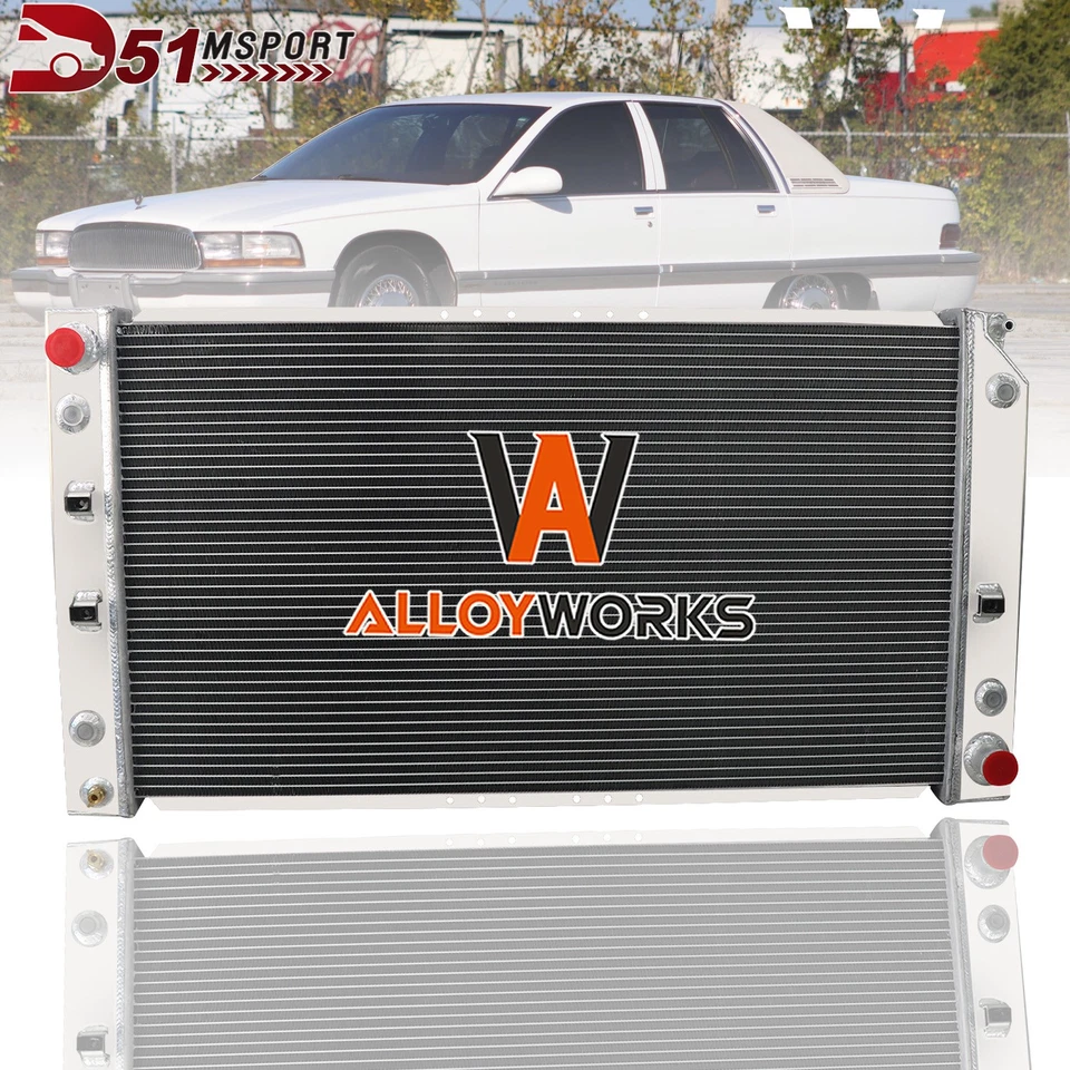 3 Rows Radiator For 1994 1995 1996 Chevy Caprice Impala Buick Roadmaster 5.7L V8 - Imagem 2 de 4