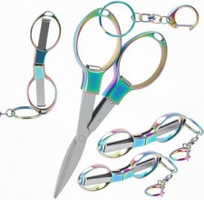 Mini Folding Scissors Portable Travel Keychain for Office Craft