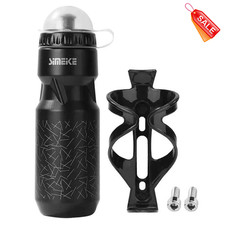 750ml Sports Mountain Bike Bicycle Cycling Water Drink Bottle with Holder Cage 
