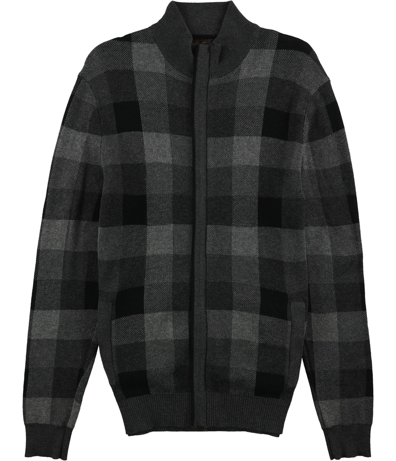 Мужской вязаный свитер Tasso Elba на молнии Черный Маленький размер 5790₽