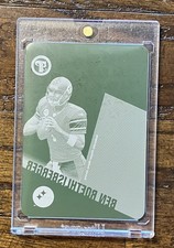 2004 Topps Pristine Ben Roethlisberger 1/1 Yellow RC Print Plate Steelers Rookie