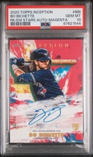 Bo Bichette 2020 Topps Inception Magenta Rookie Auto #63/99 PSA 10 #RESA-BBI